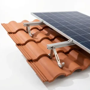 Aluminum Alloy Solar Roof Mounting System Anodized Surface Zn Al Mg Coated Steel Reinforced High Wind Load