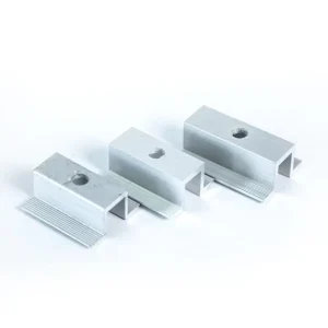 Aluminum Alloy Waterproof Mid-Clamp Set for Photovoltaic Mounting Systems Solar Panels Wind Load 2400