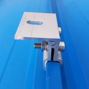 Aluminum Anodizing Solar PV Mounting Brackets System L Foot Clamp Rail Light Type Adjustable Azimuth Bending GB Standard Roof