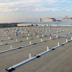 Aluminum Ballasted Frame Flat Roof Solar Racking Mounting System