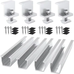 Aluminum Carport Solar Panel Mounting Rail and Racking System for Flat Roofs