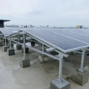 Aluminum Flat Roof PV Roof Bracket Mounting Hardware Mount Solar Panel System