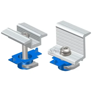 Aluminum Mid and End Clamps C Steel Adjustable Accessories Mid Clamps for ZM Steel Solar Panels Mounting System Art Sign