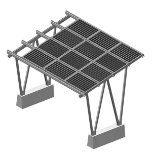 Aluminum PV Solar Panel Carport Mounting Structure