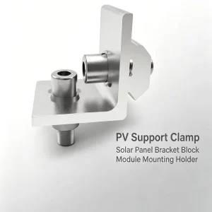 Aluminum PV Support Clamp Solar Panel Mounting Bracket Block Support Frame Module Connection Holder for Solar Racking System