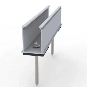 Aluminum Small U Rail for Rooftop Solar Panel Mounting