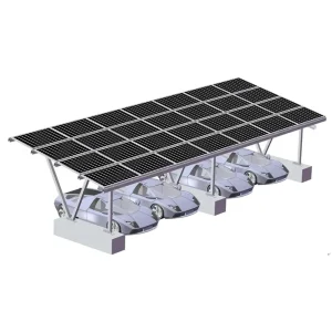 Aluminum Solar BIPV Panel Roof Carport Posts and Rack
