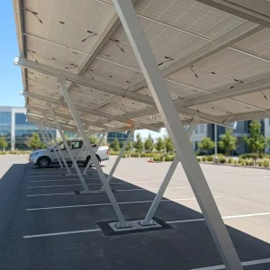 Aluminum Solar Carport Mounting System Best Selling PV Structure for Residential and Commercial Parking