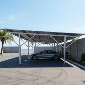 Aluminum Solar Carport Mounting System Residential or Commercial Solar Garage Structure