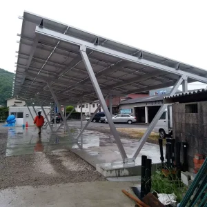 Aluminum Solar Carport with EV Charger and PV Mounting Structure