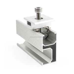 Aluminum Solar Mid Clamp Mounting Accessories with TUV Certification and 10-Year Warranty for Solar Panel Installation
