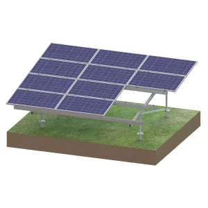 Aluminum Solar Mounting System Ground Panel Mounting Brackets