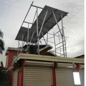 Aluminum Solar Mounting System for Roof PV Installation Anodized Surface Corrosion Protection Length 20-25