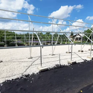 Aluminum Solar Panel Ground-Mount Structure for PV Farms and Solar Projects
