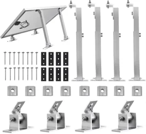 Aluminum Solar Panels Roof Mounting Adjustable Triangle Solar Panel Support Frame Structure Commercial Solar Mounting System