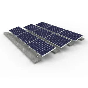 Aluminum Solar Roof Mount Racking System Anodized Anti-Corrosion