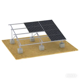 Aluminum Steel Solar Panel Pole Mounting System Ground Tilt Bracket
