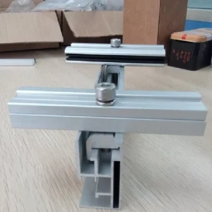 Aluminum Thin Film Solar Panel Mid Clamp Mounting Bracket Accessory for Securing Framed or Frameless Photovoltaic Modules