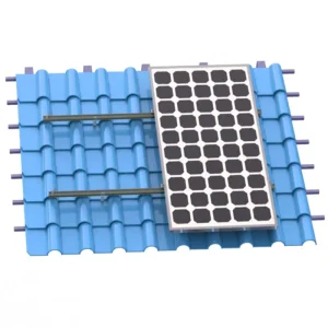 Aluminum Tile Roof Mounting Tile Roof Solar Power System Mounting PV Solar Bracket