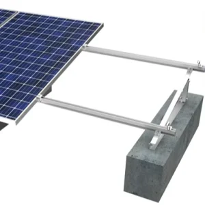 Aluminum Triangle Adjustable Solar Panel Support Frame Mounting Bracket Anodized Finish for Flat Roof System