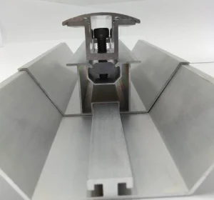 Aluminum W-Type Solar Mounting Rail for BIPV Drainage Systems and PV-Integrated Roof Structures
