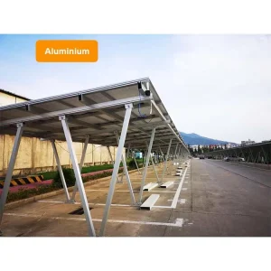 Aluminum Waterproof Pv Parking Brackets Price Mounting Structure Solar Carport System