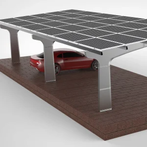 Anodized AL6005 T5 Stainless Steel Solar Panel System For Home Carport Roof 15 Year Warranty
