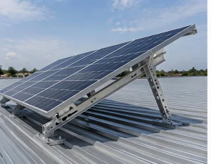 Anodized Aluminum Alloy Solar Panel Mounting Bracket with Adjustable Tilt Legs for Tin Roofs Zhongxin Brand