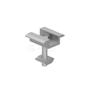 Anodized Aluminum Ballasted Flat Roof Solar Panel Mounting System with Steel Brackets and 60 m/s Wind Load