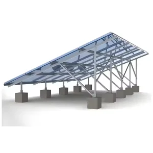 Anodized Aluminum Base Solar Ground Screw Mounting System with Anti-Corrosion Surface