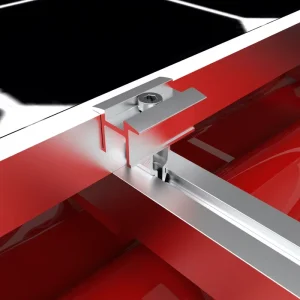 Anodized Aluminum Rapid Mid Clamp for Solar Framed PV Modules Mounting System