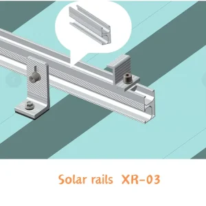 Anodized Aluminum Solar Mounting Rail for PV Panel Mounting System