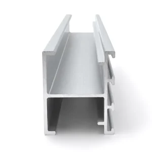 Anodized Aluminum Solar Panel Railing for Commercial Mounting Kits, 40 m/s Wind Load, 70 kg/m Snow Load
