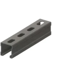 Anodized Solar Mounting Rail Slotted C-Channel PV System Structure Roof Ground Bracing 35 m/s Wind Load Snow Depth 1 m