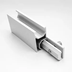 Anodized Solar Panel Rail Splice Plate for Aluminum Alloy Mounting Rail System Solar Panel Installation Roof Use