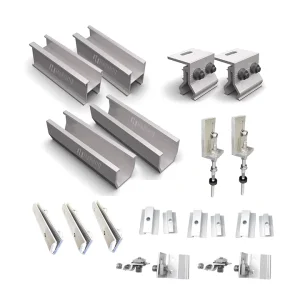 Anodized Steel Solar Mounting Accessories Roof Mounting Clamp Mounting Rack Essential Accessories for Solar Panel Installation