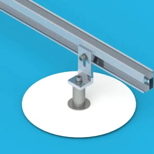Anodized TPO Waterproof Flat Roof Aluminum Solar Mounting System with High Wind Load Capacity