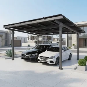 Anti-Corrosion Aluminum Alloy Residential Solar Carport ISO9001 CE Certification for Renewable Energy Applications