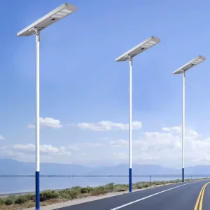 Auto-Cleaning All-in-One IP65 Waterproof Outdoor LED Solar Street Light with Motion Sensor for Highway and Parking Lot