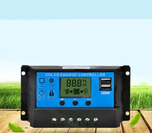 Auto PWM Solar Charge Controller Dual USB 12V 60A LCD Display PWM Type 10A 30A 20A Rated Current 24V Solar Panel System Regulator