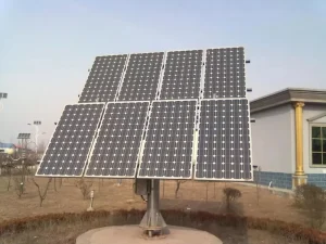Automatic Dual Axis Sun Tracking System Windproof Ground Solar Rack with High Load Capacity for PV Plant