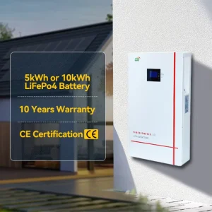 BG01 LiFePO4 105Ah Battery 24V200Ah 5kWh 10kWh 15kWh 48V 51.2V Home Backup Energy Storage Power Supply for Wall Mount