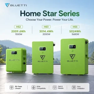 BLUETTI Integrated Home Storage System PAYGO Solar Solution 2kWh 3kWh 5kWh Single Phase 230V Generator