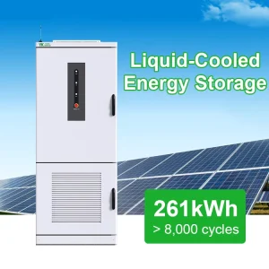 BMS Protection 125kW 261kWh Liquid Cooled Energy Storage Outdoor Lithium Lifepo4 ESS Battery Cabinet