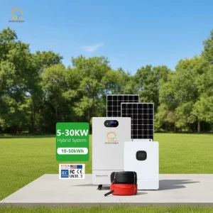BR SOLAR 5kW Hybrid Grid Solar Power System 8kWh Solar Kit On grid Home Energy Storage System with Lithium Battery