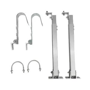 Balcony Solar Mounting System Kit AL6005-T5 Aluminum Alloy 304 Stainless Steel Adjustable Angle Solar Panel Installation