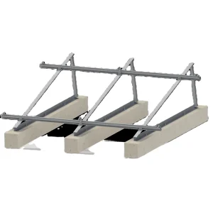 Ballast Flat Roof Solar System Mounting Racking System
