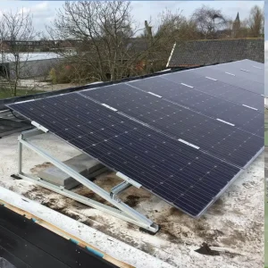 Ballasted Aluminum Triangle Solar Mounting System Flat Roof Solar Panel Bracket