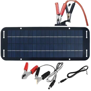 Battery Clip 100W Monocrystalline ETFE Flexible Solar Panel DC USB Multi-Function 22% Efficiency SS-M100W for Electronic