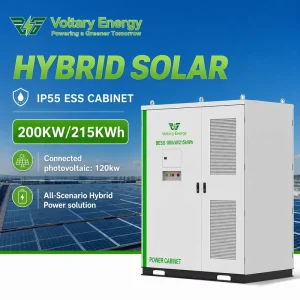 Bess L Lithium-ion Battery Outdoor Cabinet 200 kW 215 kW IP55 Solar Energy Storage Container System with Solar Panel Kit